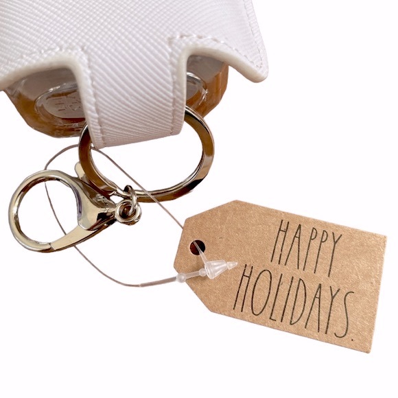 RAE DUNN🎄Merry Christmas Truck Hand-Sanitizer Holder With Travel Bottle NWT - Picture 3 of 3